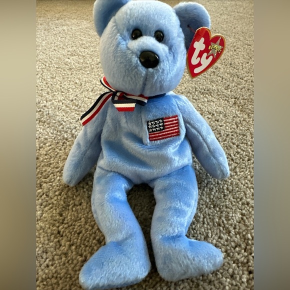 2001 First Edition America Ty Beanie Baby Bear - Picture 3 of 6